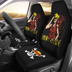 luffy skull one piece car seat covers