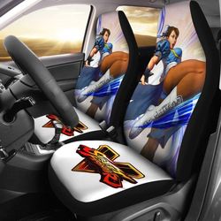 chun-li sexy street fighter v car seat covers for gamer
