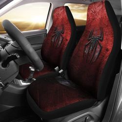 black spider marvel spiderman car seat covers