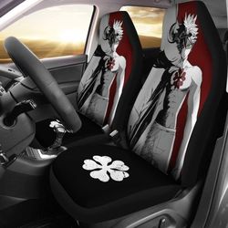asta black clover car seat covers anime fan gift
