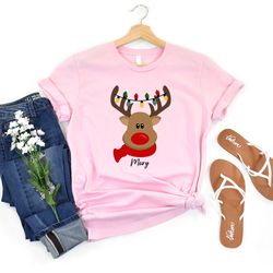 cozy and cute reindeer christmas shirt,spread holiday cheer in style,adorable reindeer christmas stand out parties and f
