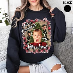 merry christmas ya filthy animal sweatshirt, merry christmas, christmas, christmas saying, merry christmas, funny christ
