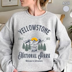 yellowstone national park sweatshirt crewneck, yellowstone sweatshirt, cowboy sweatshirt, yellowstone national park, tex