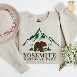 yosemite national park sweatshirt, vintage yosemite crewneck sweatshirt, unisex sweatshirt, premium quality sweatshirt
