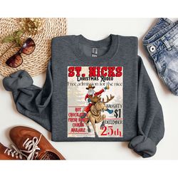 christmas sweatshirt, christmas rodeo poster sweater, western christmas shirt, country christmas shirt,cowboy christmas