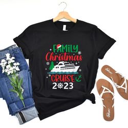 family christmas cruise 2023 shirt, funny christmas tshirt, christmas family vacation squad shirt mockup, xmas shirt,