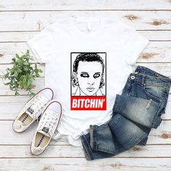 eleven t-shirt, bitchin t-shirt, stranger thing's tee, stranger things tv series inspired, unisex jersey short sleeve te