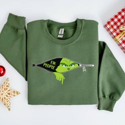 ew people sweatshirt, grinchmas sweatshirt, christmas shirts for family, funny grinch sweater, gift for christmas, grinc