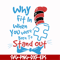 DR00046-Why fit in when you were born to stand out svg, png, dxf, eps file DR00046.jpg