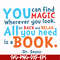DR00097-You can find magic wherever you look all you need sit back and relax all you need is a book svg, png, dxf, eps file DR00097.jpg