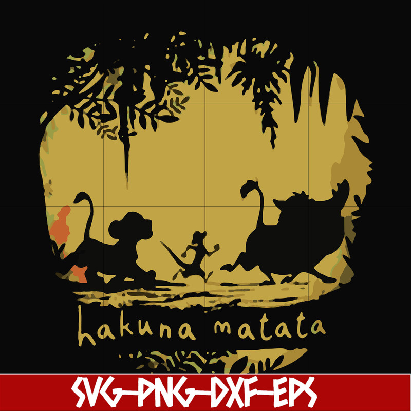 FN000159-Hakuna Matata svg, png, dxf, eps file FN000159.jpg