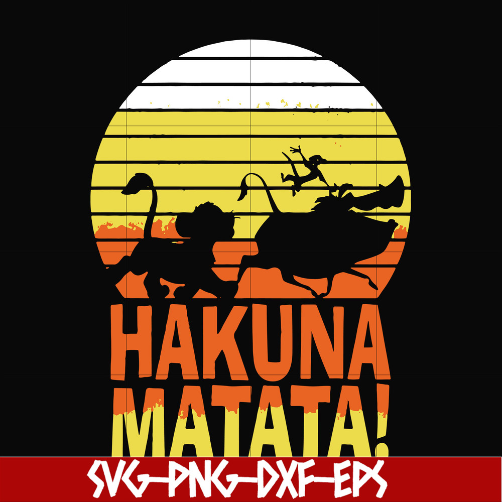 FN000160-Hakuna Matata svg, png, dxf, eps file FN000160.jpg