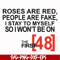 FN00045-Roses are red people are fake I stay to myself so I won't be on the first 48 svg, png, dxf, eps file FN00045.jpg