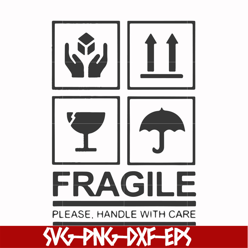 FN000567-Fragile please handle with care svg, png, dxf, eps file FN000567.jpg