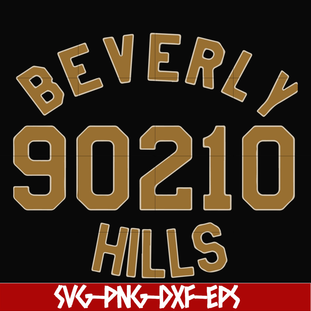 FN000652-Beverly 90210 hills svg, png, dxf, eps file FN000652.jpg