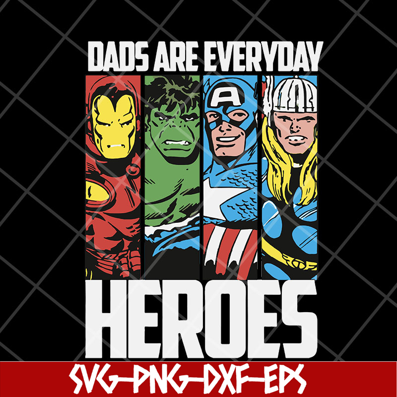 FTD29042102-Dad are everyday heroes svg, Fathers day svg, png, dxf, eps digital file FTD29042102.jpg