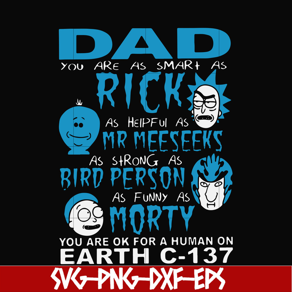 FTD6-DAD RICK AND MORTY svg, png, dxf, eps, digital file FTD6.jpg