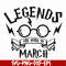 HRPT00026-Legends are born in March svg, png, dxf, eps file HRPT00026.jpg
