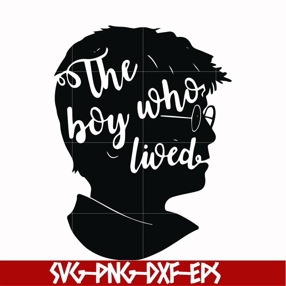 HRPT0006-The boy who lived svg, png, dxf, eps file HRPT0006.jpg