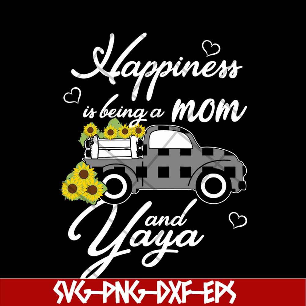 MTD03042116-Happiess is being a mom svg, Mother's day svg, eps, png, dxf digital file MTD03042116.jpg