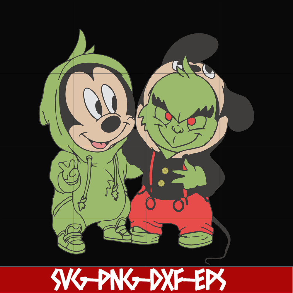 NCRM0064-Baby Grinch And Mickey Mouse svg, png, dxf, eps digital file NCRM0064.jpg