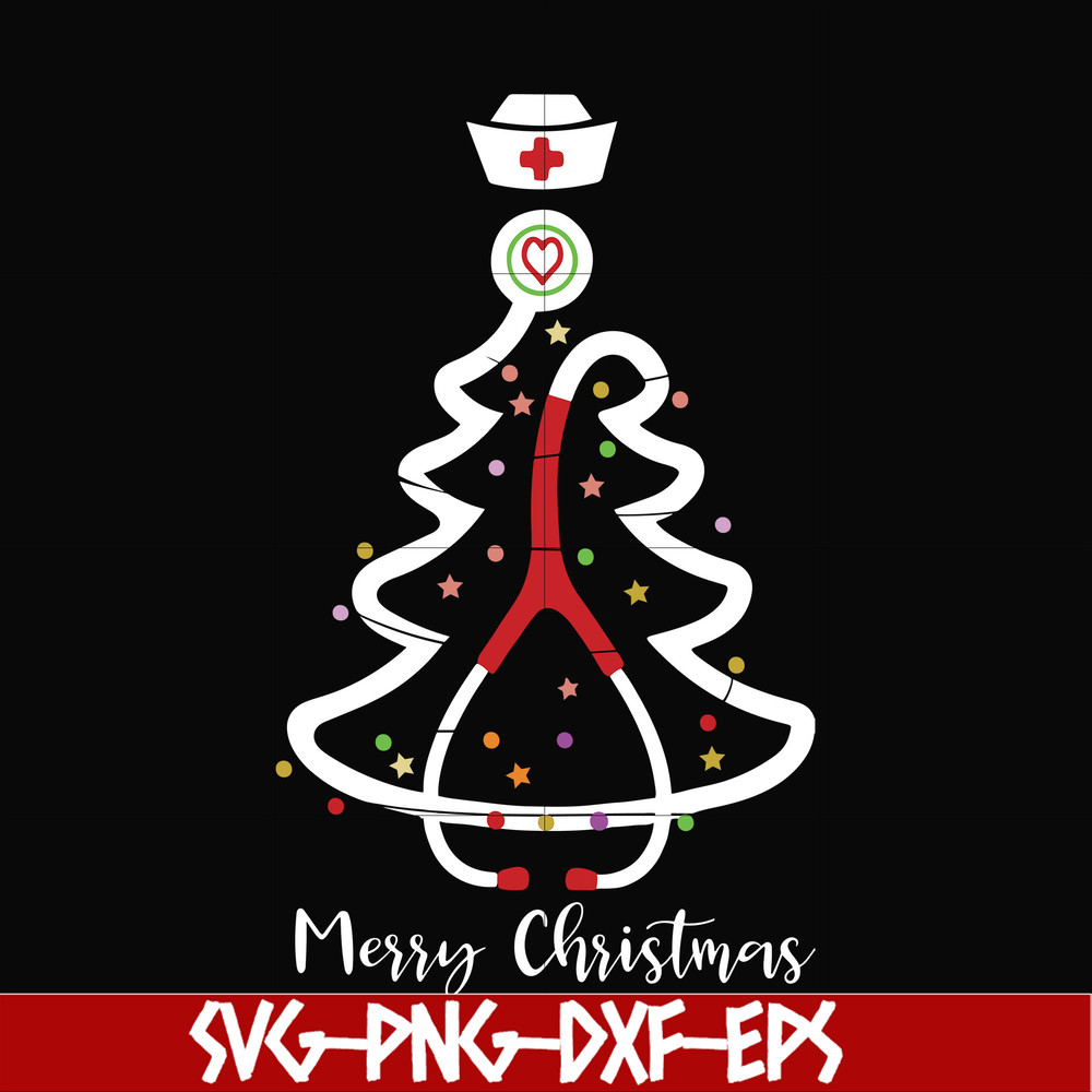 NCRM14072019-Nurse merry christmas svg, nurse svg, christmas svg, png, dxf, eps digital file NCRM14072019.jpg