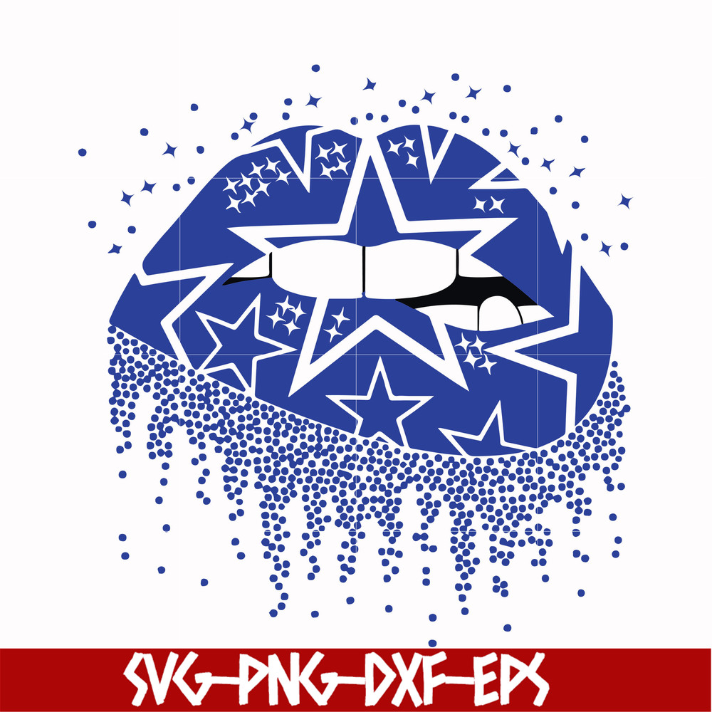 NFL0000115-Cowboys lips, svg, png, dxf, eps file NFL0000115.jpg