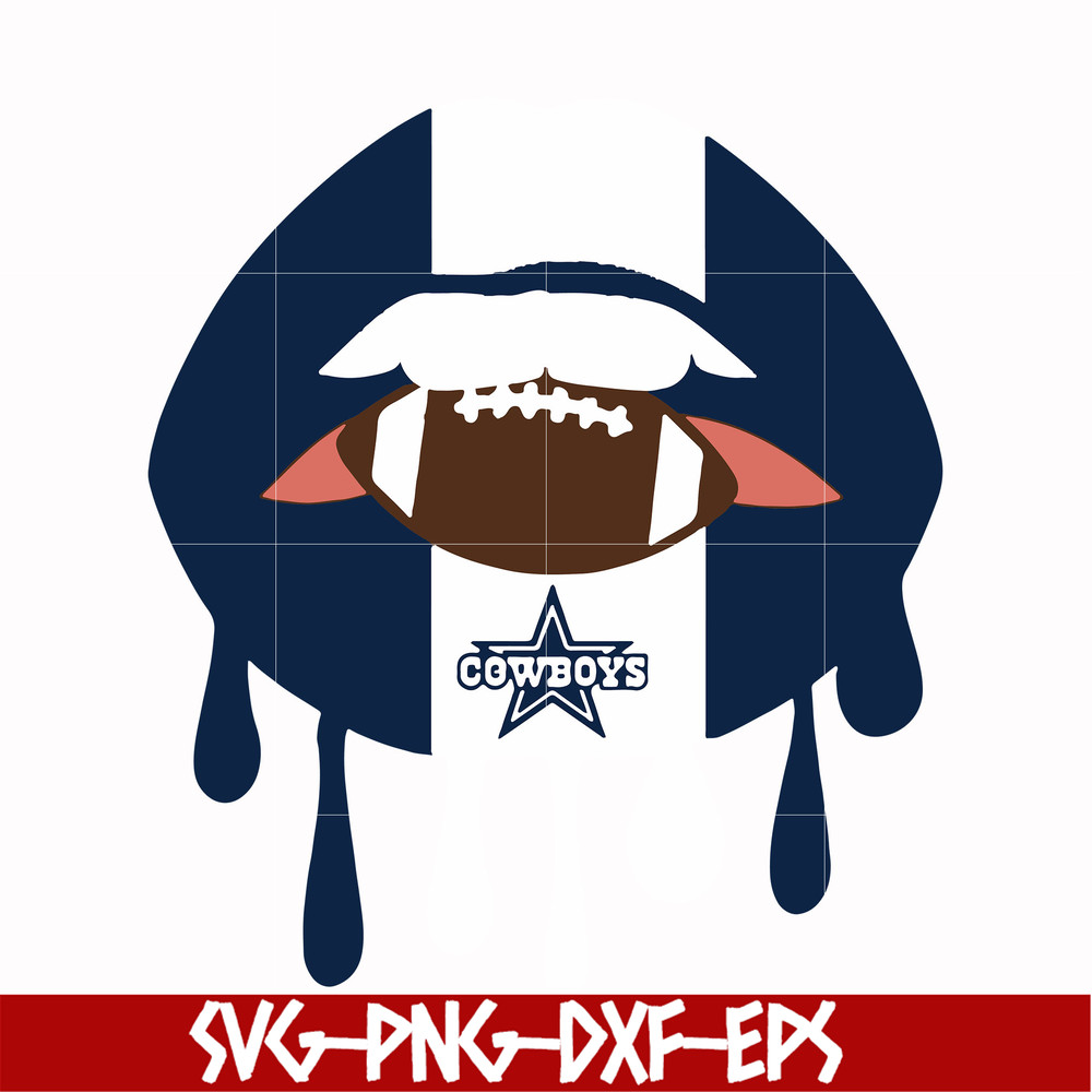 NFL0000116-Cowboys lips, svg, png, dxf, eps file NFL0000116.jpg