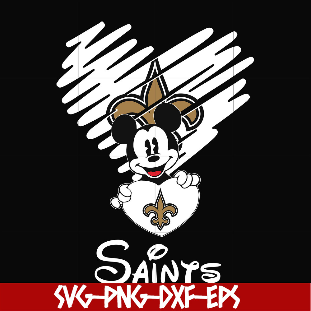 NNFL0031-Saints heart svg, png, dxf, eps digital file NNFL0031.jpg