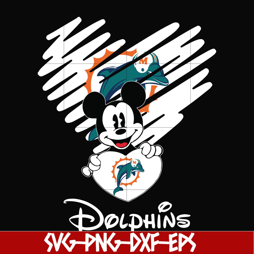 NNFL0040-Dolphins heart svg, png, dxf, eps digital file NNFL0040.jpg