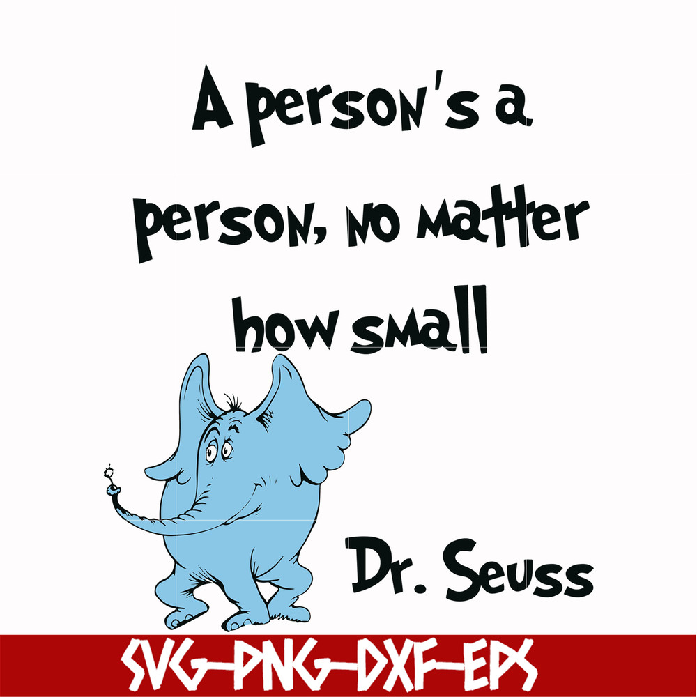 DR0003-A person's a person, no matter how small svg, png, dxf, eps file DR0003.jpg