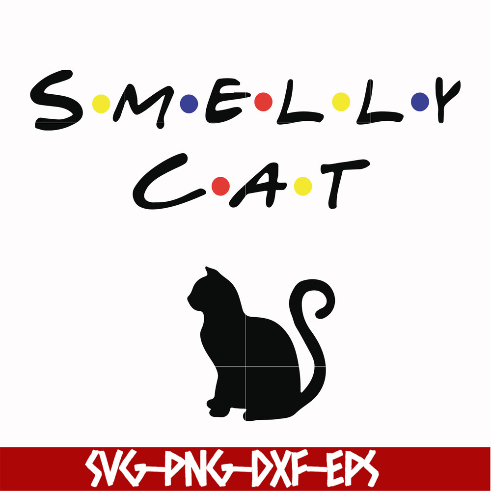 FN0001002-Smelly cat svg, png, dxf, eps file FN0001002.jpg