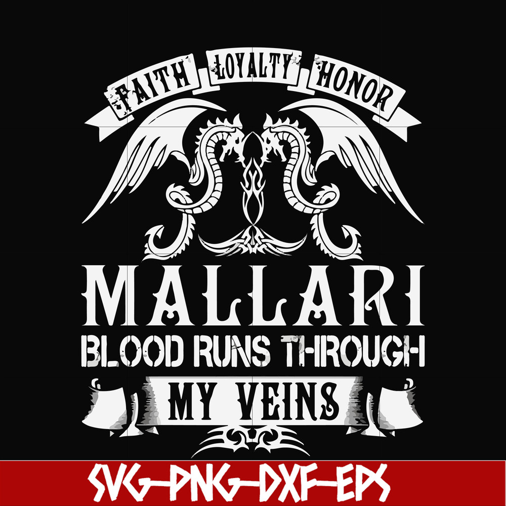 FN000243-Mallari blood runs through my veins svg, png, dxf, eps file FN000243.jpg
