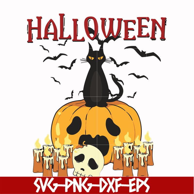 HLW17072020-Cat halloween svg, png, dxf, eps digital file HLW17072020.jpg
