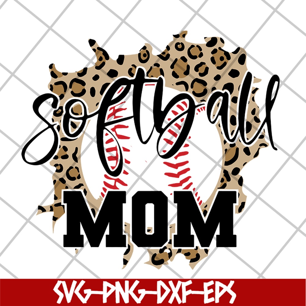 MTD05042109-Sofball mom svg, Mother's day svg, eps, png, dxf digital file MTD05042109.jpg