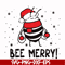 NCRM0015-Bee merry svg, christmas svg, png, dxf, eps digital file NCRM0015.jpg