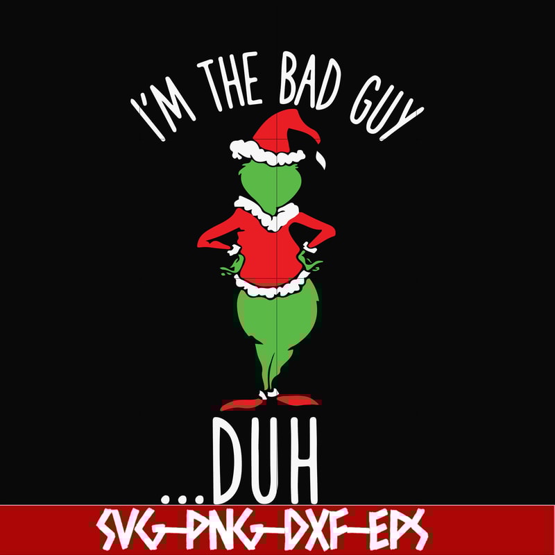 NCRM0060-I'm the bad guy duh christmas svg, png, dxf, eps digital file NCRM0060.jpg