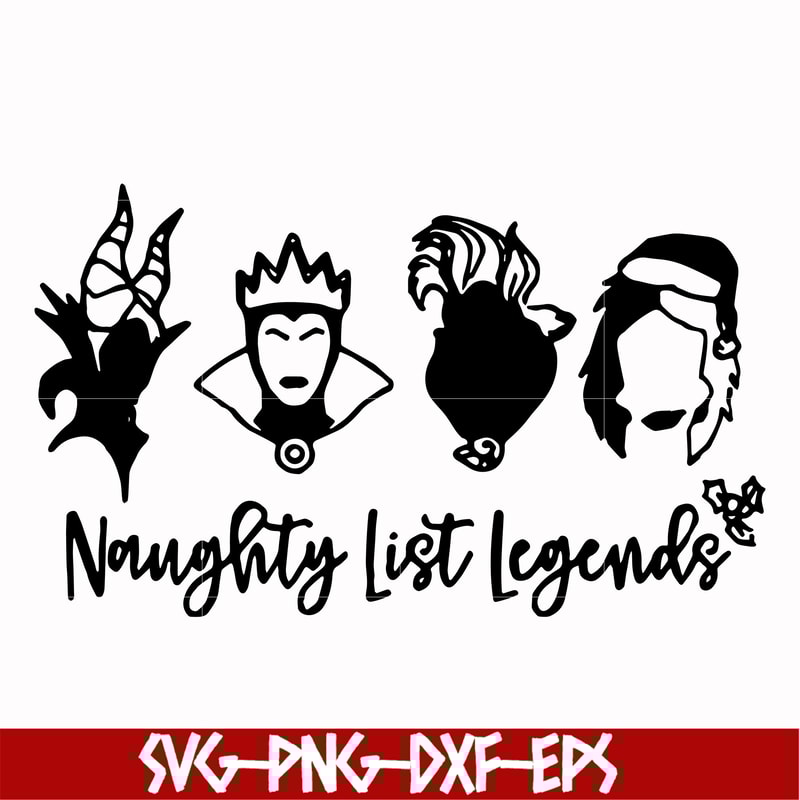 NCRM0102-Naughty list legends svg, png, dxf, eps digital file NCRM0102.jpg