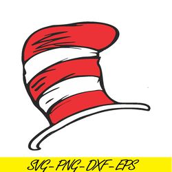 The White And Red Hat SVG, Dr Seuss SVG, Cat In The Hat SVG DS205122398