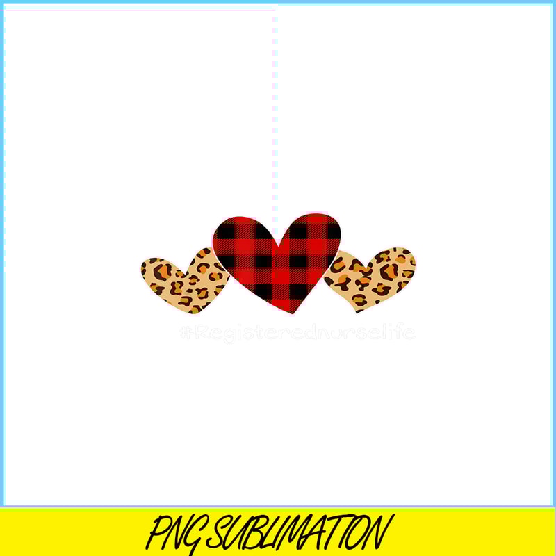 VLT19102318-Buffalo Plaid Hearts PNG, Sweet Valentine PNG, Valentine Holidays PNG.png