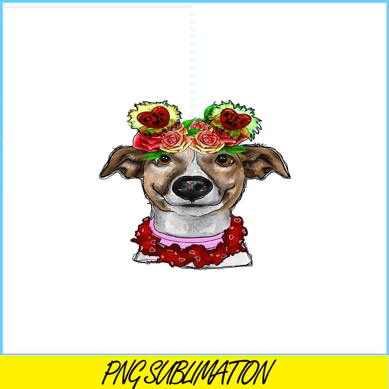 VLT19102335-Cute Dog Valentine Day PNG, Hearts Valentine PNG, Valentine Holidays PNG.png