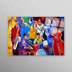 mural art, glass wall art, wall art, cello glass wall art, colorful glass art, african music glass printing, music glass