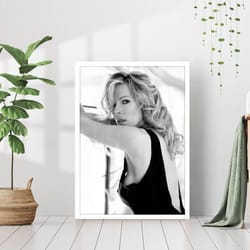 kim basinger movie actress poster black and white retro portrait vintage photography film trendy wall art 90s fashion ca