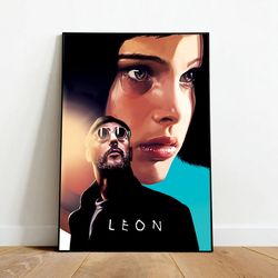 leon the professional poster, canvas wall art, rolled canvas print, canvas wall print, movie poster