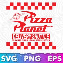 Pizza Planet SVG, Pizza Planet Logo, Pizza Planet PNG, Planet Pizza