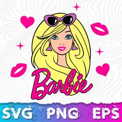 Barbie Face Png, Barbie Head Svg, Barbie Svg, Barbie Svg Files, Cricut Barbie Svg, Barbie Silhouette Svg