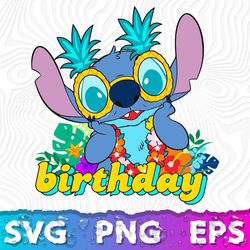 Stitch Birthday Svg, Stitch Birthday Shirt Svg, Stitch Cricut, Happy Birthday Stitch, Stitch Birthday Png