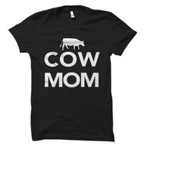 cow mom shirt for farmer. cow farmer gift.