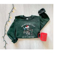 when you're dead inside sweatshirt, christmas crewneck sweater,