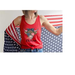 patriotic cow shirt, 4th of july t-shirt, independence